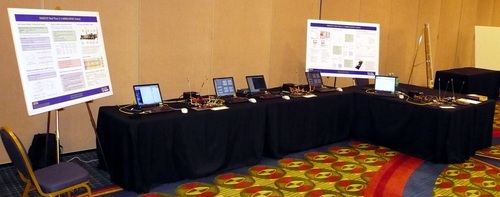 Testbed setup at the ACM WinTech'08 live demonstration contest in San Francisco, CA, USA
