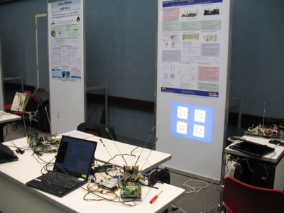 Testbed setup at the IEEE ISCAS'09 live demonstration contest in Taipei, Taiwan