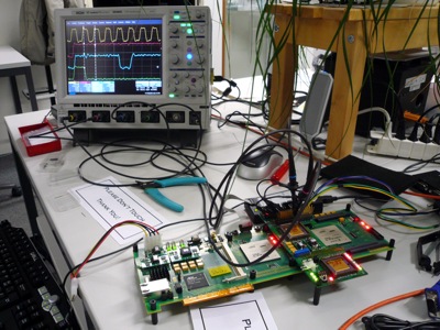 Workspace during MMSE-SQRD ASIC deployment to the real-time testbed